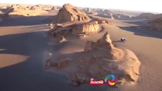 نمایی خیره کننده از کلوت شهداد کرمان ، پدیده ی نادر طبیعی در جهان