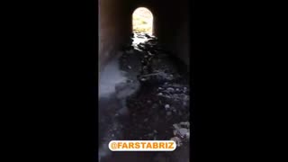 رهاسازی مواد باطله یکی از معادن آذربایجان شرقی به رودخانه