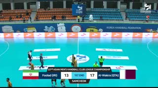 دیدار تیم های هندبال سپاهان و الوکره در قهرمانی باشگاه های آسیا2019