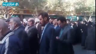 پیکر شهید مدافع حرم احمد سیرنائبی در شهرری تشییع شد