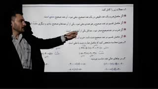 ریاضی هفتم؛ فصل دوم؛ اعداد صحیح؛ تمرین ص۲۵ (قسمت اول)