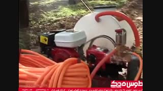 سمپاش فرغونی سم پاش موتوری چرخ دار wheel sprayer  طوس فدک