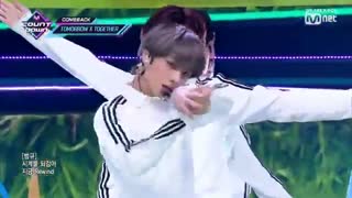 TXT run away stage music bank