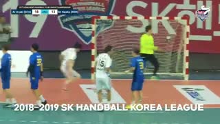 دیدار تیم های هندبال العربی  و هاوکس در قهرمانی باشگاه های آسیا2019