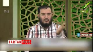سوتی عجیب مجری شبکه وهابی روی آنتن زنده