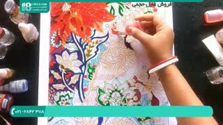 کشیدن طرح نقاشی بلبل بهاری روی شیشه برای زیبایی پنجره