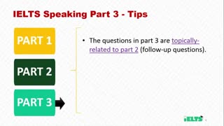 نکات اسپیکینگ پارت 3 آزمون آیلتس