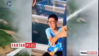 هر کسی جرأت ندارد روی این پل راه برود!