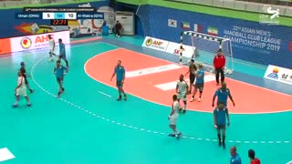 دیدار تیم های هندبال الوکره و نادی  در قهرمانی باشگاه های آسیا2019