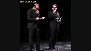 اولین هم‌خوانی زنده همایون شجریان و علیرضا قربانی