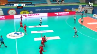 دیدار تیم های هندبال العربی و الوکره درنیمه نهایی قهرمانی باشگاه های آسیا2019