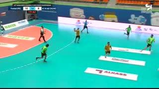 دیدار تیم های هندبال فولاد سپاهان و العربی در قهرمانی باشگاه های آسیا2019