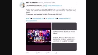 اکسو در Radio Star | 2019