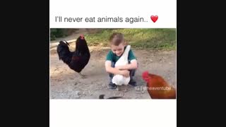 من دیگه هیچوقت حیوونارو نمیخورم^-^