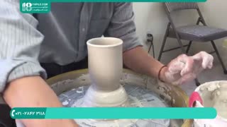 آموزش سفالگری ساخت فنجان