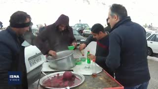 طبیعت زیبای برفی شهمیرزاد