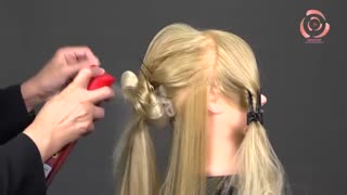 آموزش شینیون مو جمع ساده