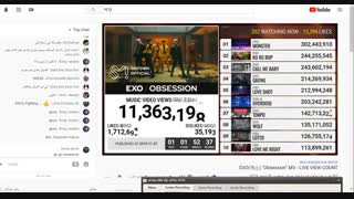 EXO OBSESSION MV _ LIVE VIEW YOUTUBE
