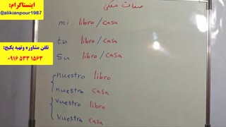 آموزش لغات اسپانیایی ، گرامر ومکالمه ی اسپانیایی با استاد علی کیانپور