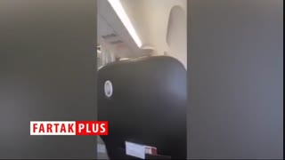 رفتار عجیب مسافر حین پرواز هواپیما در آسمان!