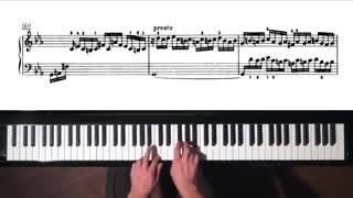 Preludes and fugue , Bach