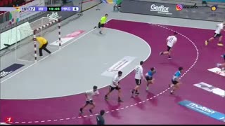 دیدار تیم های ملی هندبال ایران و هنگ کنگ در انتخابی المپیک 2020