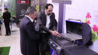 غرفه شرکت آتش مهر ( تولید‌کننده کباب پز و باربیکیو ) در نوزدهمین دوره نمایشگاه لوازم خانگی تهران آبان 98