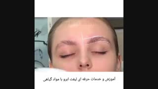لیفت ابرو با مواد گیاهی ، آکادمی مریم مظفری نیا