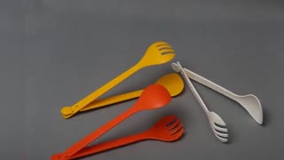 قاشق چنگال سالادخوری روبیک پلاستیک