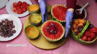 آموزش تزیین میوه شب یلدا جدید