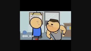 صداگذاری خنده دار روی کارتون "کل کل در باشگاه بدنسازی" توسط یاسین بابائی