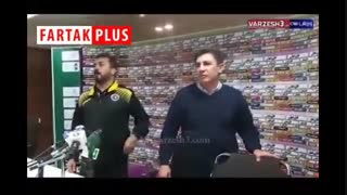 جنجال و درگیری در کنفرانس قلعه‌نویی به خاطر حضور هوتن و فامیل علی کریمی!