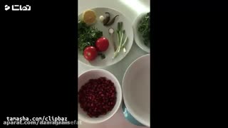 سالاد خوشمزه شب یلدا
