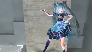 (لینک دانلود بودن فیلتر مدل)【ＭＭＤ】Miku blue~by Milionnaさまでピンクキャット