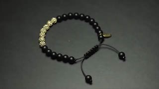 دستبند سواروسکی | سنگ اونیکس | KS46