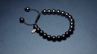 دستبند سنگ اونیکس | سنگ هماتیت | BZ1