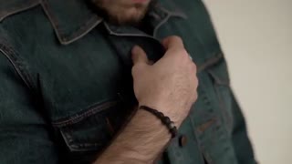 دستبند نقره | سنگ لاوا | SA22