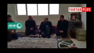 شمخانی در منزل کشته‌شده حوادث بنزینی اخیر