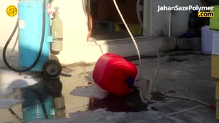 تست پرتاب گالن پلاستیکی